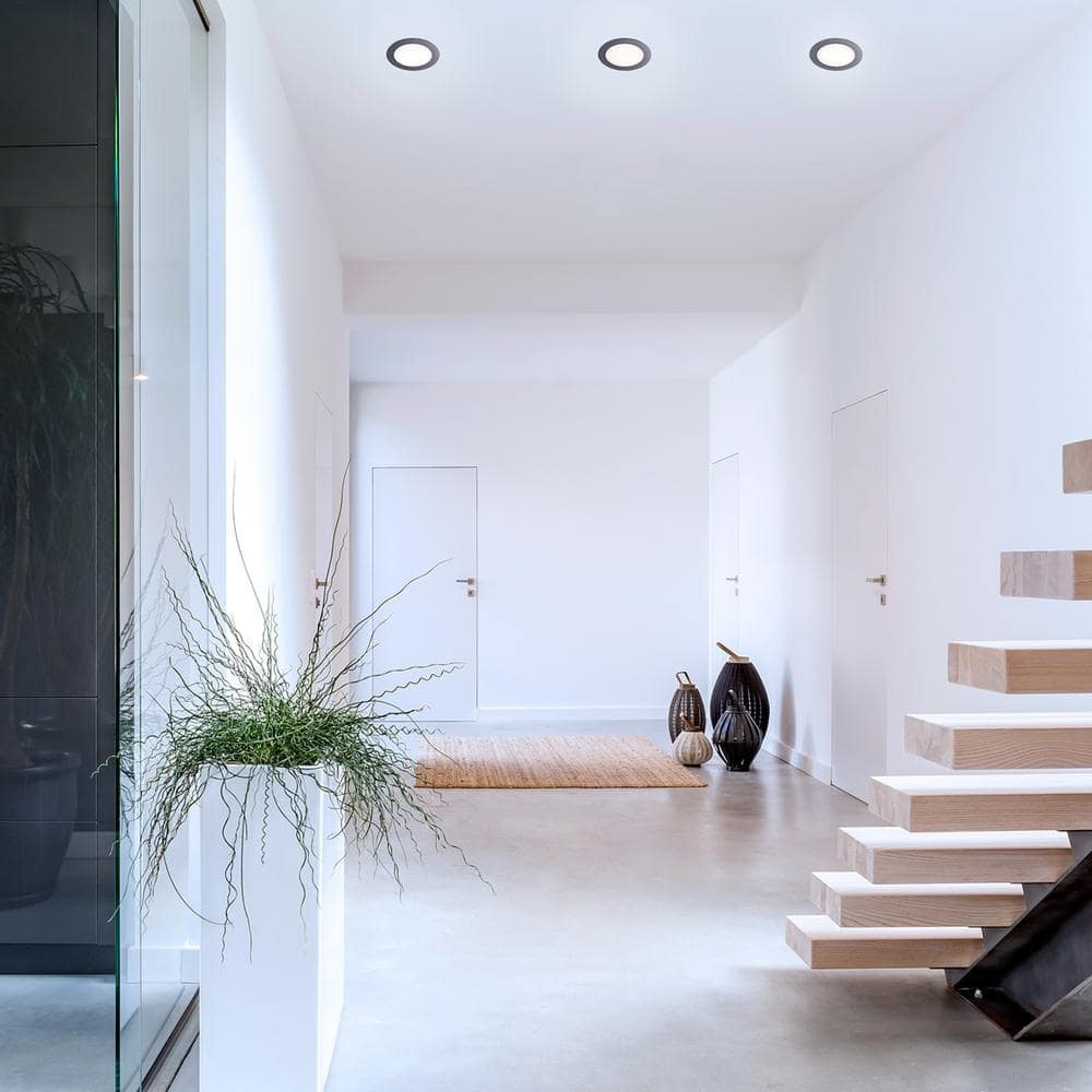 Commercial Electric Ultraslim LED Recessed Kit Alloy Matte Black 12W 12V 6"