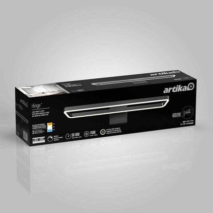 Artika Hinge 27" 1-Light Black Modern LED 3 CCT Vanity Light Bar for Bathroom
