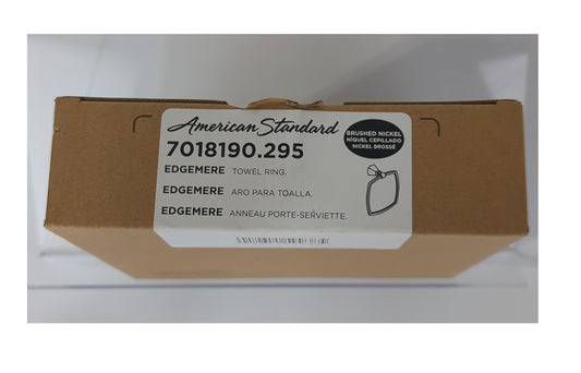 American Standard Edgemere Towel Ring in Brushed Nickel 7018190.295