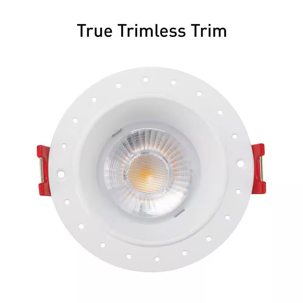 Commercial Electric LED Trimless Canless Recessed Light Adjustable CCT 3"