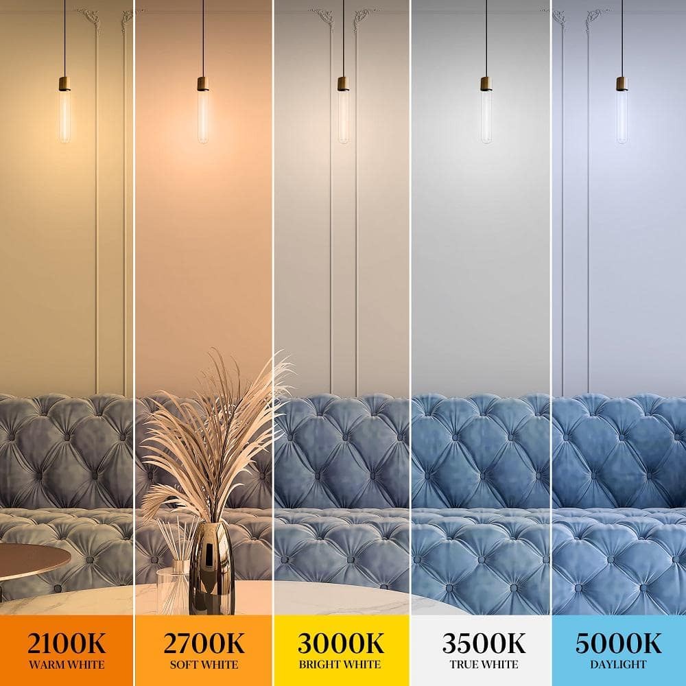 (4-Pk) Feit Electric Dimmable Straight Filament LED Light Bulb Warm White 60W