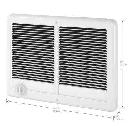 Cadet Com-Pak Twin 4,000-Watt 240-Volt Fan-Forced In-Wall Electric Heater White