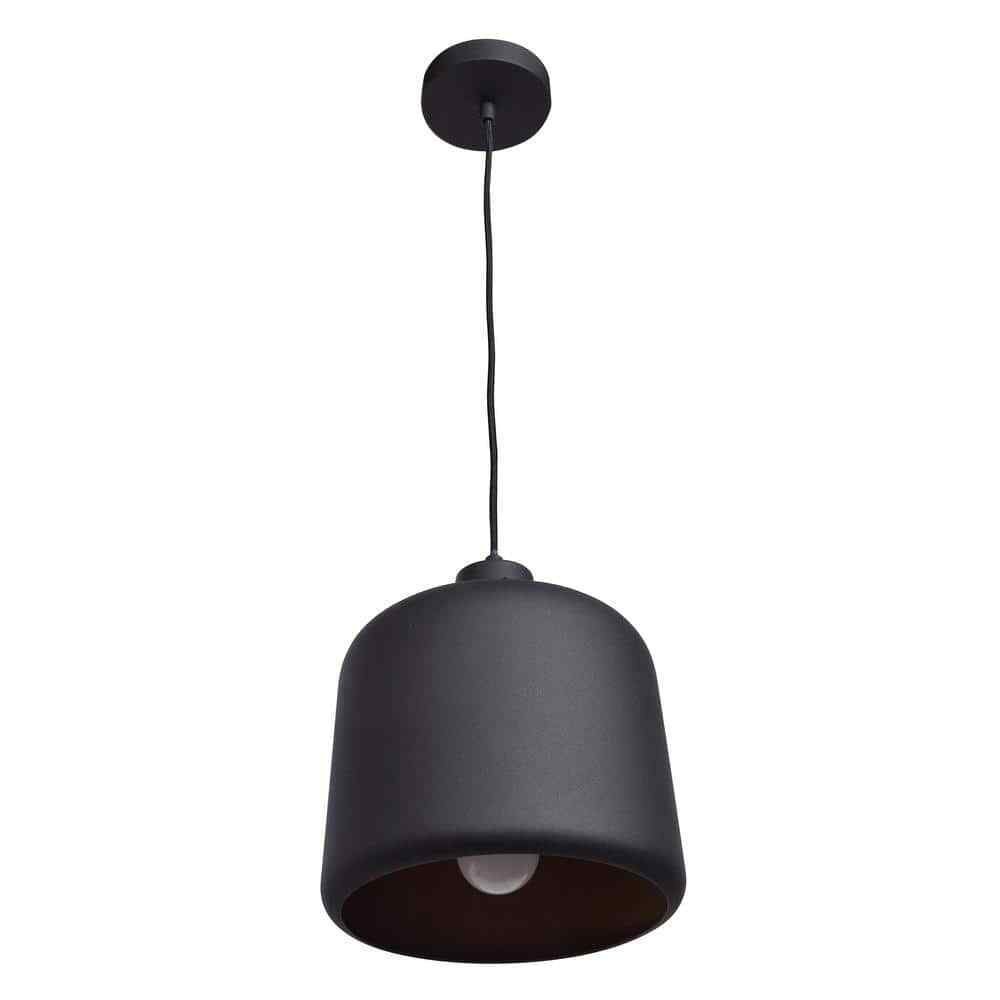 Access Lighting Nostalgia 10.5 in. H 1-Light Matte Black Pendant 23778-MBL/MGL