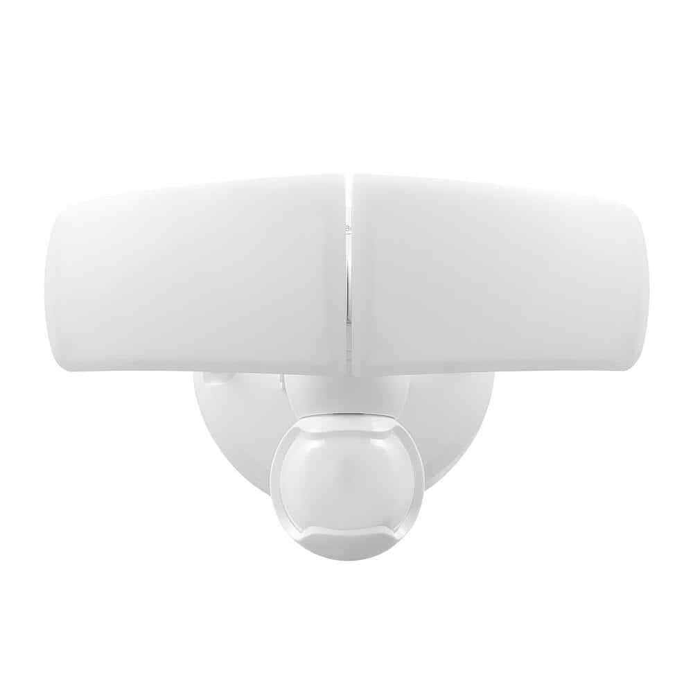 Defiant MaxDetect Motion Wired 2-Head LED Security Flood Light, White, Outdoor