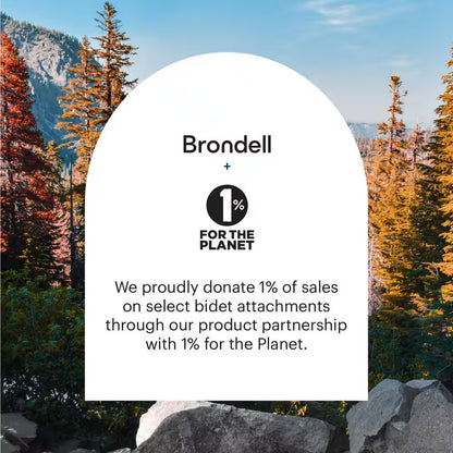 Brondell FreshSpa Comfort+ Ambient Temp Non-Electric Bidet Attachment in White