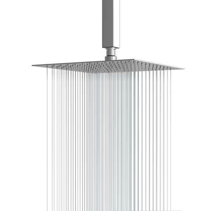  2.5 GPM 12 Ceiling Mount and Wall Mount Rain Fixed Shower Head Polished Chrome