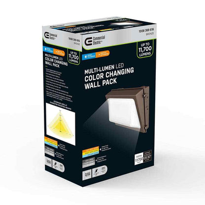 Commercial Electric LED Bronze Dusk to Dawn Wall Pack Light 3000K-5000K