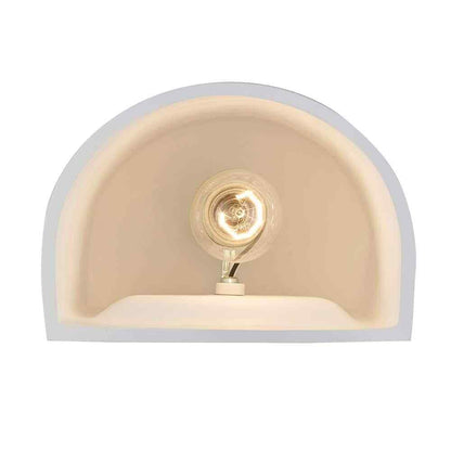 Bel Air Lighting 1-Light CFL White Wall Sconce with Paintable Ceramic Shade