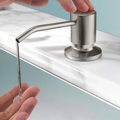 ANZA Pull Down Sprayer Kitchen Faucet Soap Dispenser, Deckplate, Brushed Nickel