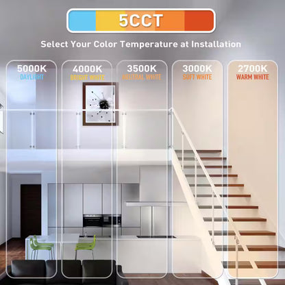 Commercial Electric Infiniedge 6 in Round Adj Color Temp Canless Recessed Light
