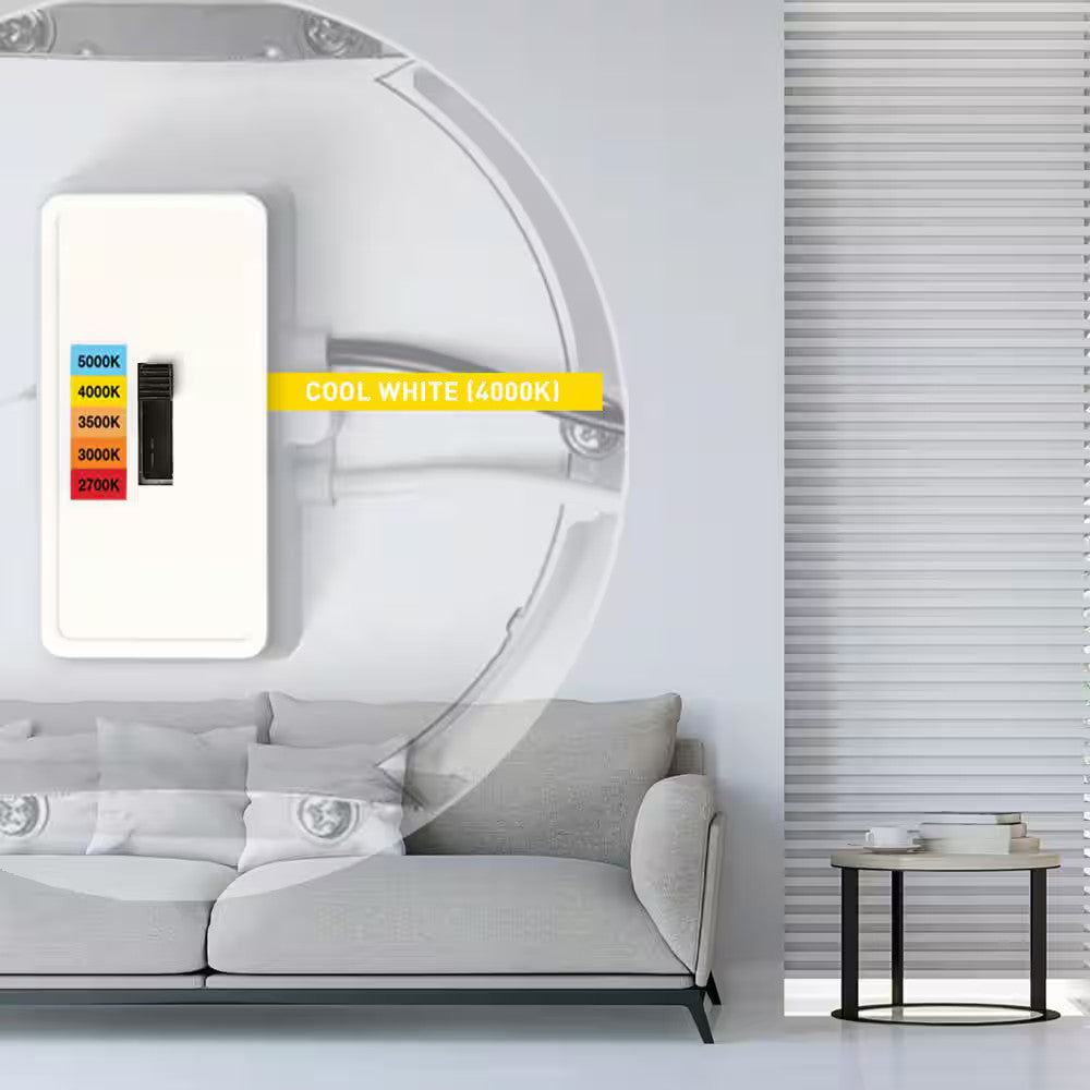 Commercial Electric 6" LED InfinitiEdge Recessed Retrofit Light Trim Adjust CCT