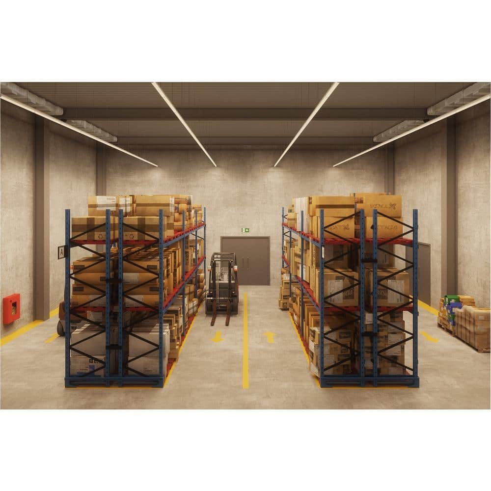 *4 PACK* Metalux 4 ft Linear White Integrated LED Warehouse Strip Light 4760 Lum
