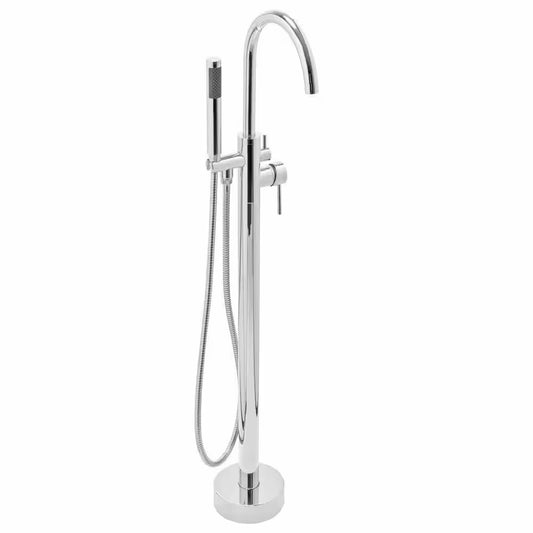 AKDY Freestand Floor Mount Roman Tub Faucet Bathtub Filler, Hand Shower, Chrome
