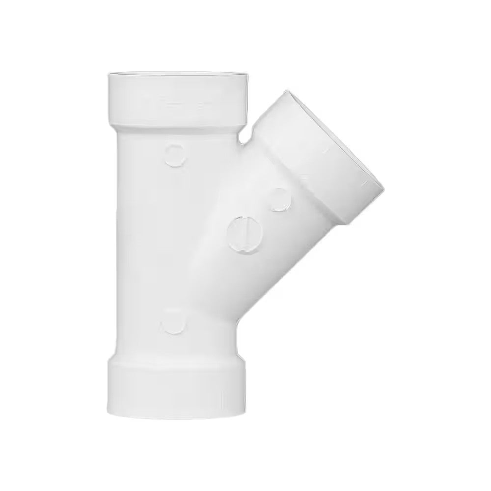Charlotte Pipe 6 in. x 6 in. x 6 in. PVC DWV Wye PVC 00600 1600