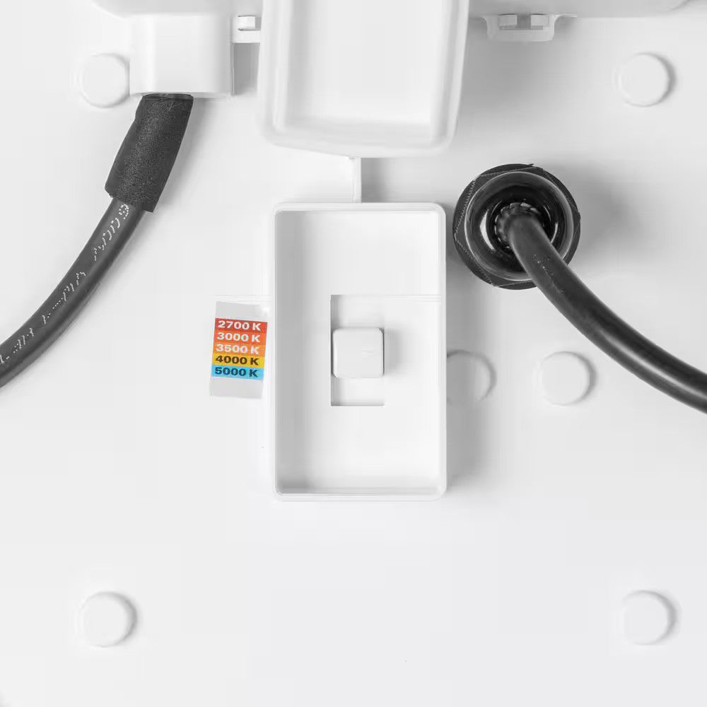 Commercial Electric 80/110 CFM Round Bathroom Exhaust Fan Light Humidity Sensor