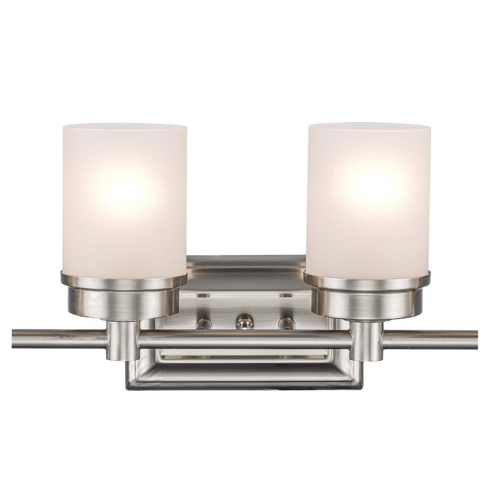 Bel Air Lighting Fusion 27.5 in. 4-Light Brushed Nickel Bathroom Vanity Light