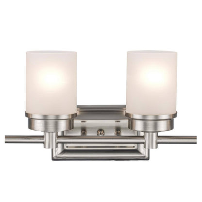 Bel Air Lighting Fusion 27.5 in. 4-Light Brushed Nickel Bathroom Vanity Light
