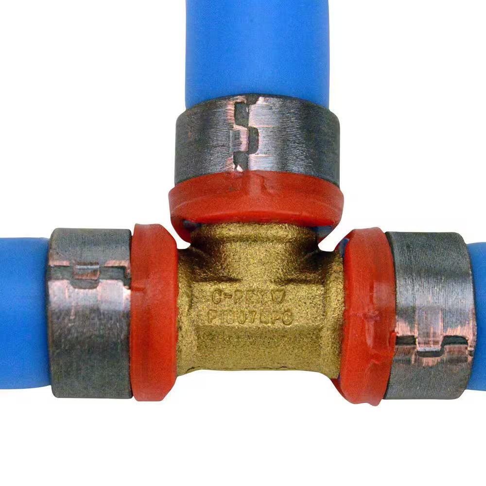 Apollo 1/2 in. Brass PEX-B Barb Tee 10-Pack APXT1210PK