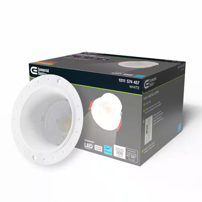 Commercial Electric LED Trimless Canless Recessed Light Adjustable CCT 3"