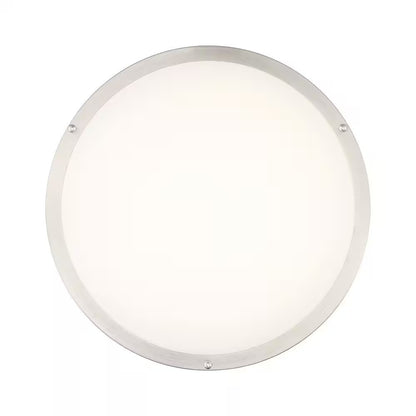 Commercial Electric 16in LED Color Changing Flush Mount Brushed Nickel Dimmable
