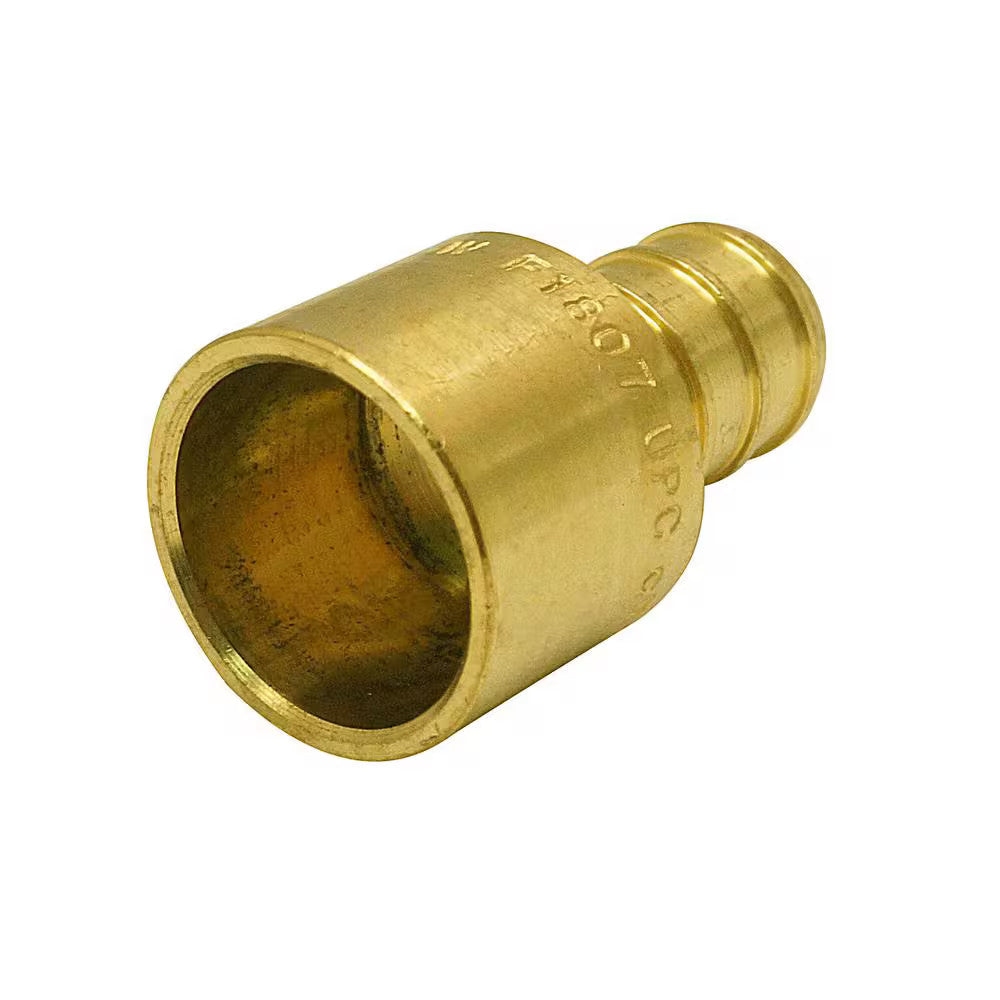 Apollo 1/2 in. Brass PEX-B Barb x 1/2 in. Female Copper Sweat Adapter 10-Pack