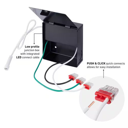 Commercial Electric Ultra Baffle Integrated LED 6 in Round Adj Color Temp, White