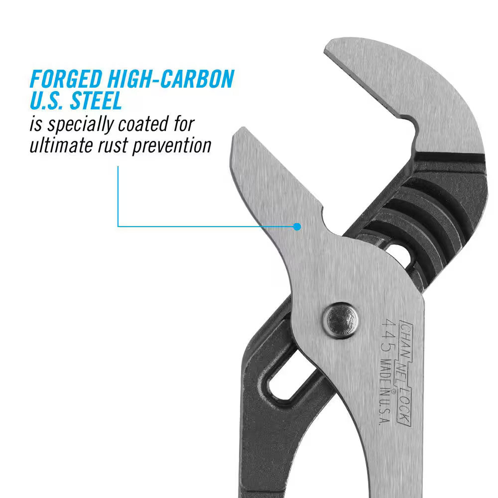 Channellock 12 in. Smooth Jaw Tongue and Groove Plier 445