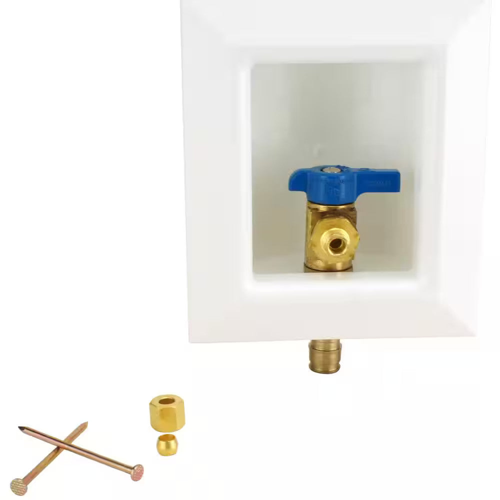 Apollo 1/2 in. Brass PEX-A Barb Icemaker Outlet Box