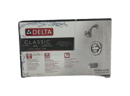 Delta Classic Single-Handle 5-Spray Tub / Shower Faucet with Stops Chrome +Valve