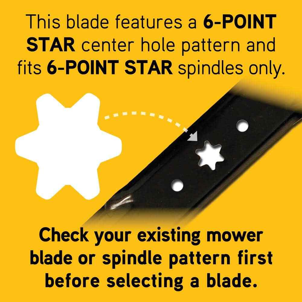 Cub Cadet High Lift Blade Set for 42 in. Riding Lawn Mowers w/ 6-Point Star OEM