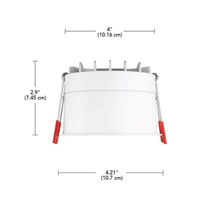 Commercial Electric Trimless LED 4 in Round Canless Recessed Light - Soft White