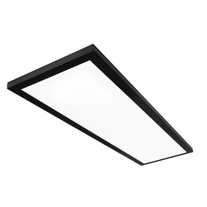 *2 PACK* CE 1x4 ft. 4000 Lumens Matte Black LED Flat Panel Ceiling Lights 5CCT