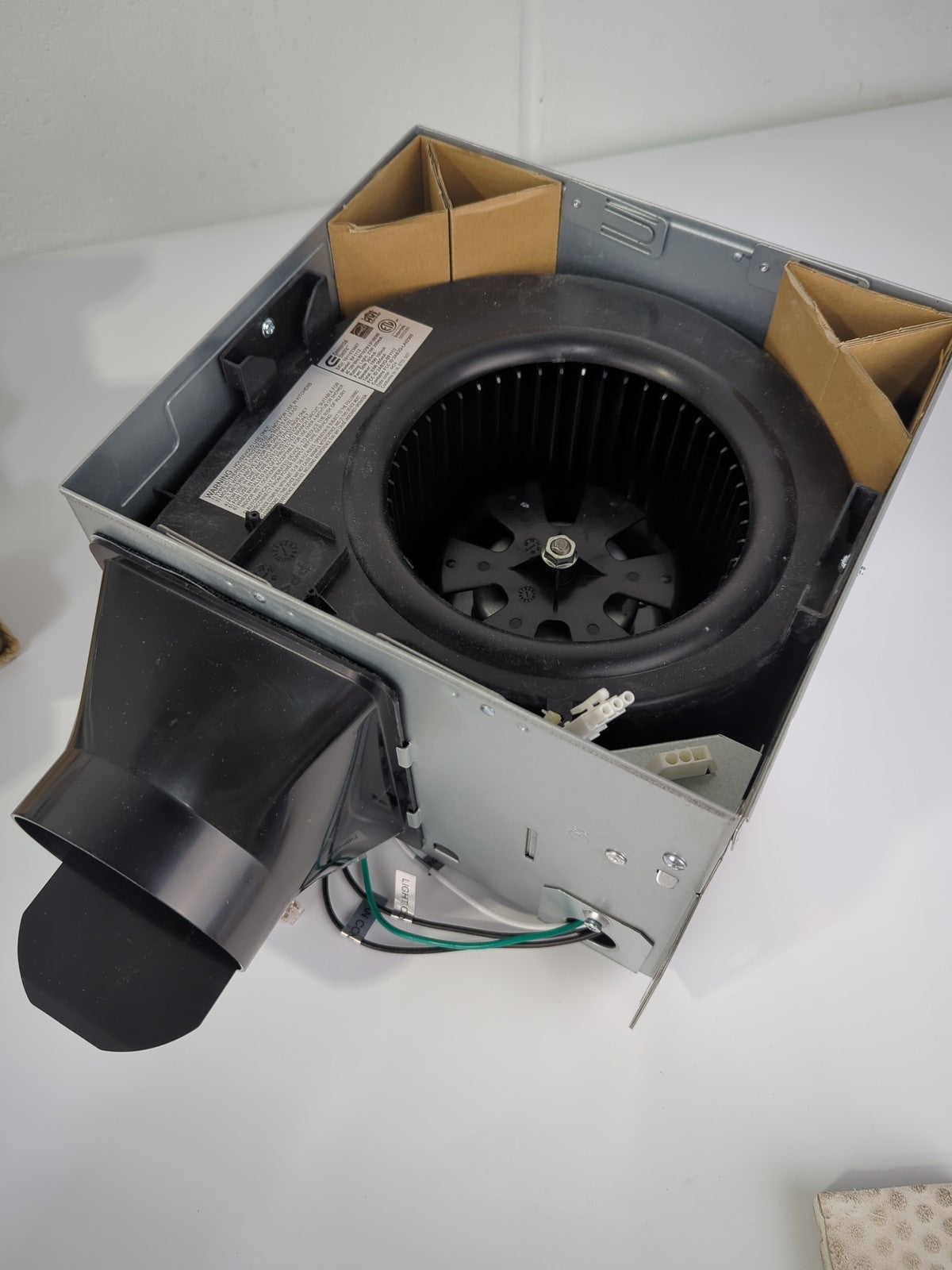 Commercial Electric 80/110 CFM Ceiling Smart Exhaust Fan, *Needs Screws*