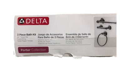 Delta Porter 3 -Piece Bath Hardware Set in Oil Rubbed Bronze