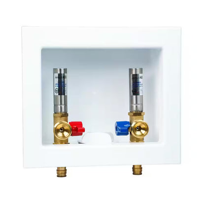 Apollo 1/2" Brass PEX-A Barb x 3/4" Male Hose Thread Washing Machine Outlet Box