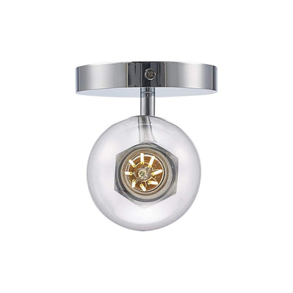 Bel Air Lighting Placerville 4.5 in. 1-Light Polished Chrome Bathroom Wall Light