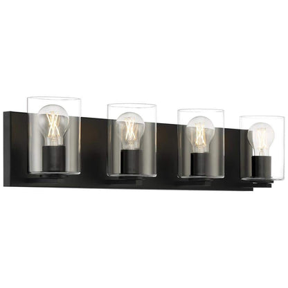 Access Lighting 22 in. 3-Light Matte Black LED Bathroom Vanity Light