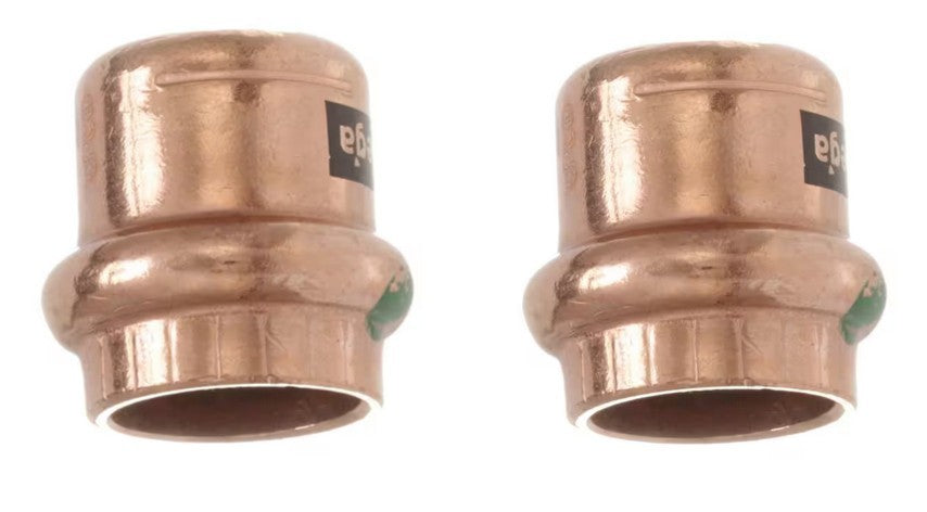 *2 PACK* Viega ProPress 1 inch Press Copper Cap