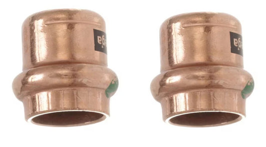 *2 PACK* Viega ProPress 1 inch Press Copper Cap