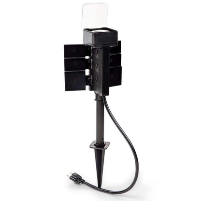 BLACK+DECKER Garden Stake 6 Grounded Outlet Tools Timer Waterproof Timer