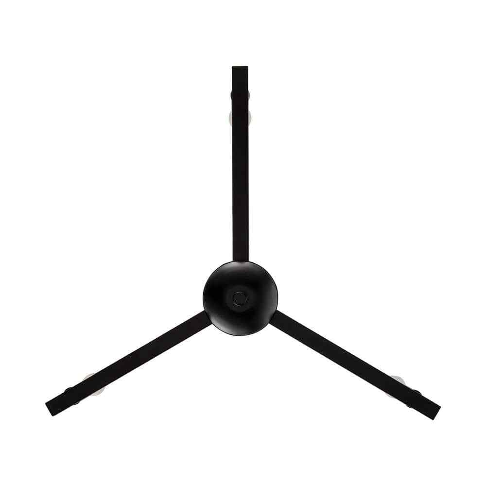 Bel Air Lighting Linden 3-Light Black Candle Chandelier 11643 BK