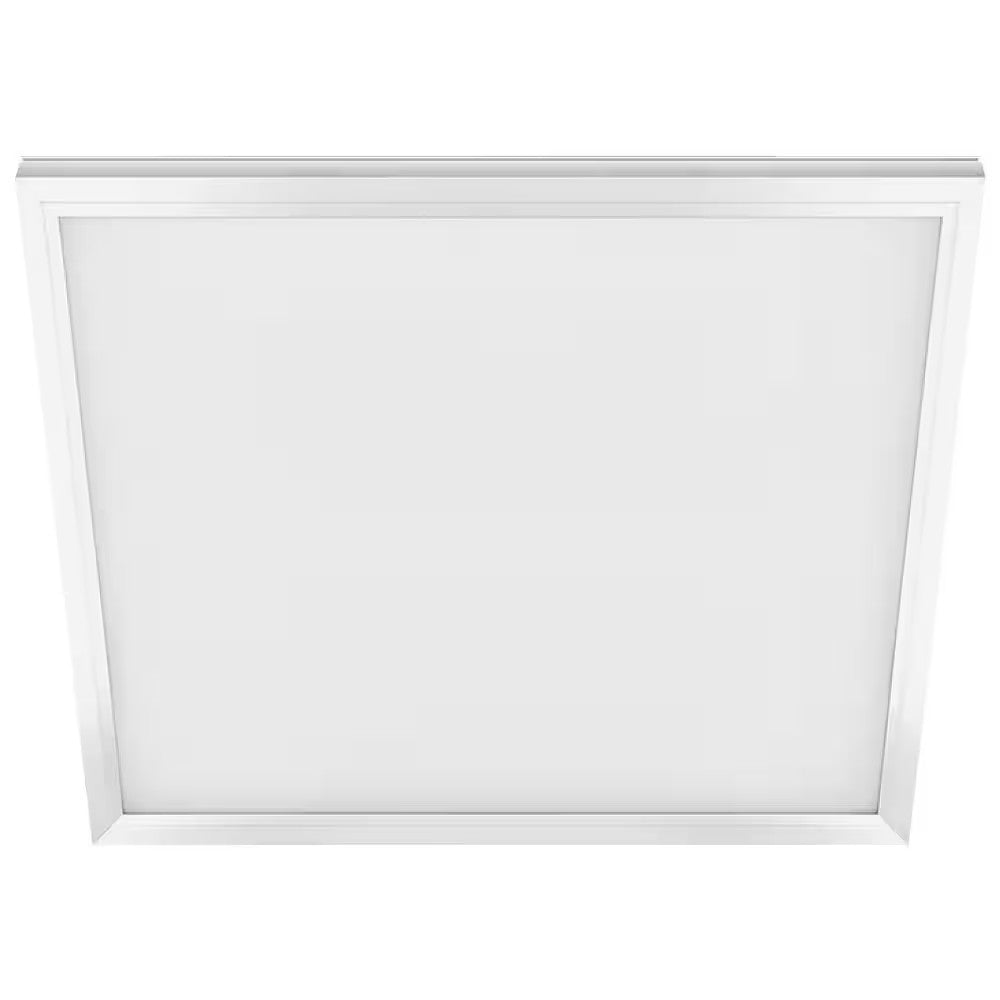 Commercial Electric 1ftx1ft Dimmable White LED WHITE Square Flat Flush Mount