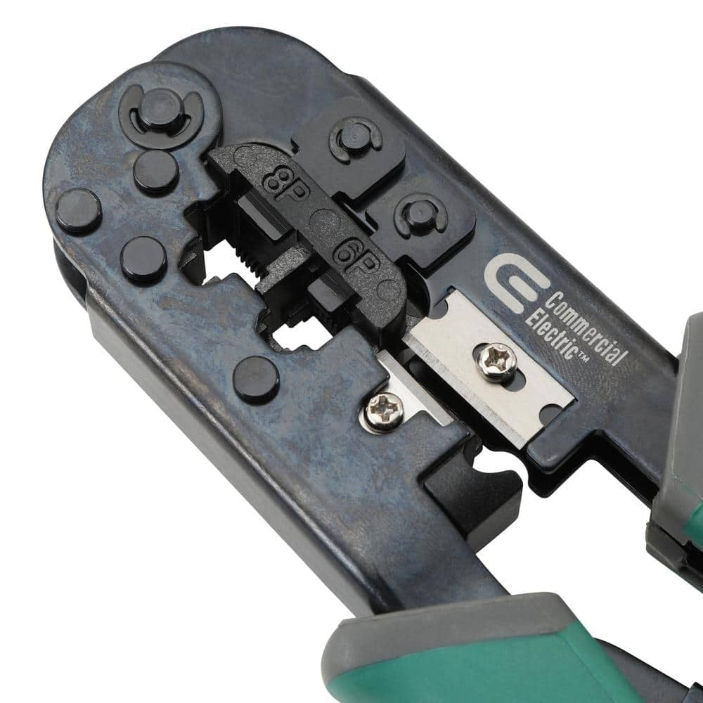 Commercial Electric Ratchet Modular Plug Crimper