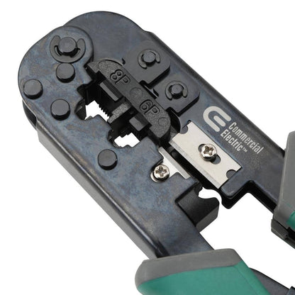 Commercial Electric Ratchet Modular Plug Crimper