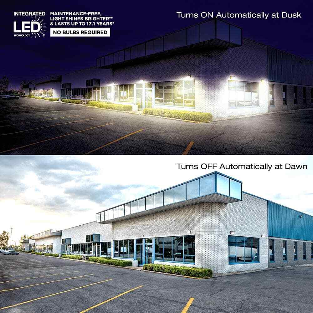 Commercial Electric LED Bronze Dusk to Dawn Wall Pack Light 3000K-5000K