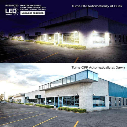 Commercial Electric LED Bronze Dusk to Dawn Wall Pack Light 3000K-5000K