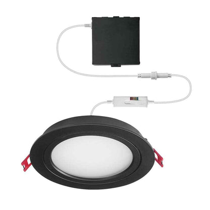 CE Directional Integrated LED 6 in Round Adj Color Temp Canless Recessed Light