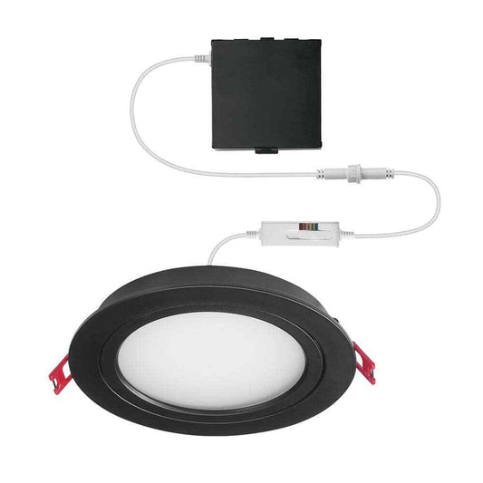 CE Directional Integrated LED 6 in Round Adj Color Temp Canless Recessed Light