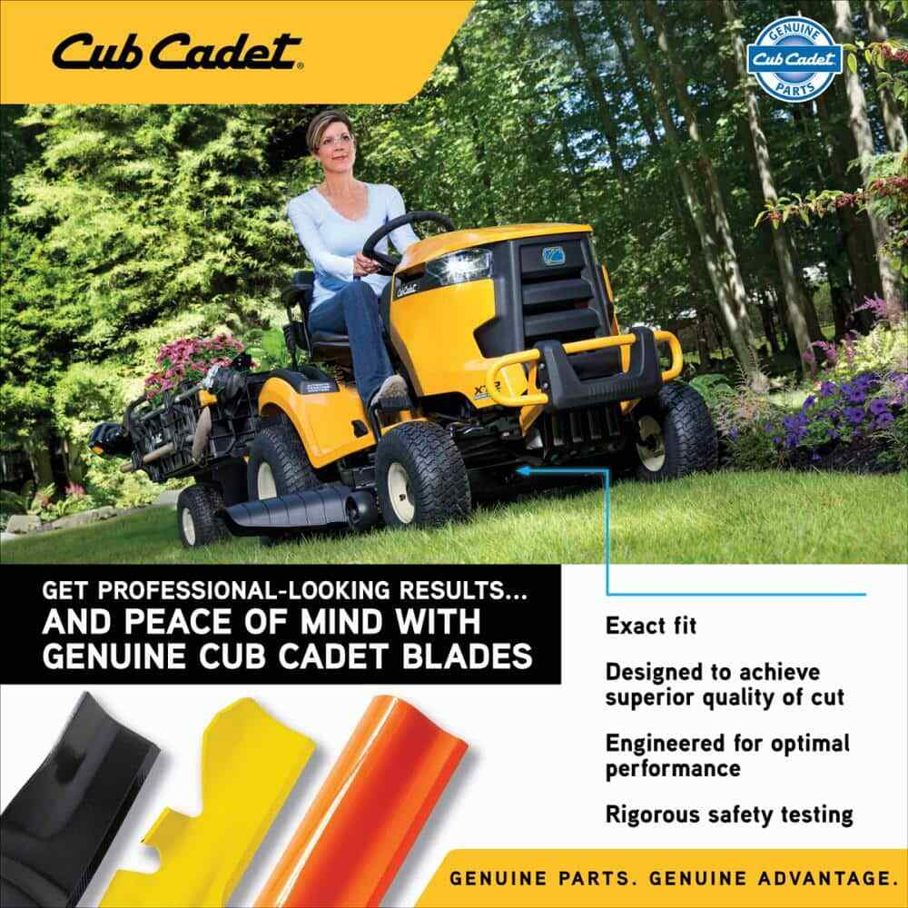 Cub Cadet High Lift Blade Set for 42 in. Riding Lawn Mowers w/ 6-Point Star OEM