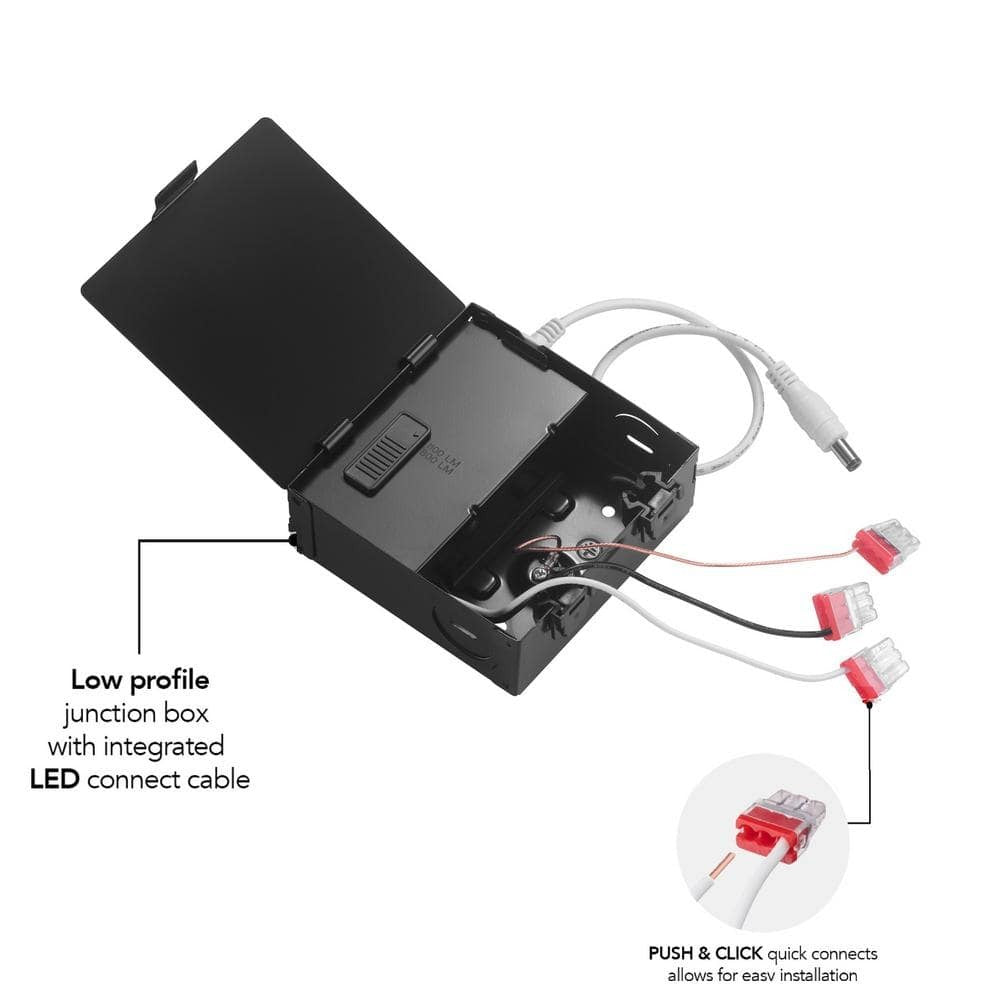 Commercial Electric Ultraslim LED Recessed Kit Alloy Matte Black 12W 12V 6"
